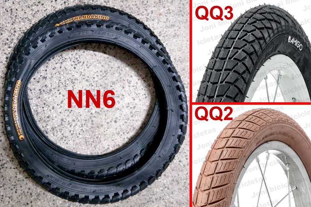 Pneus de bicicleta (roda 12, 14, 16 e 18)