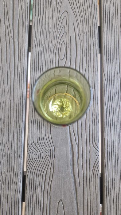 Copo de pé verde, vidro vintage