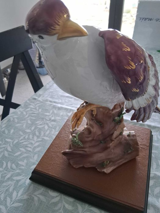 Raríssima Águia em Porcelana Italiana Carpié (27 cm) – Peça Nº 1/567