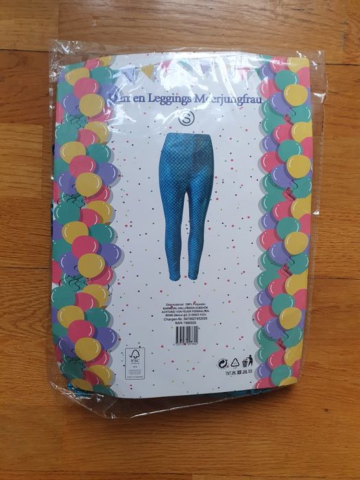 Disco  legginsy  holograficzne  przebranie damskie roz.S