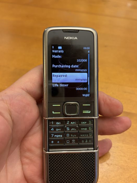 Nokia 8800 Arte Carbon - 100% cala w oryginale. Made in Korea! Okazja!