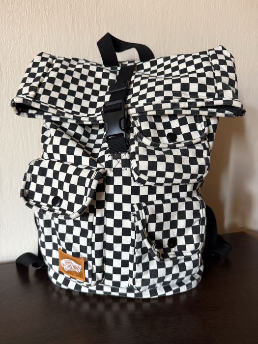 Plecak Vans Mixed Utility Backpack Checkerboard Roll-top