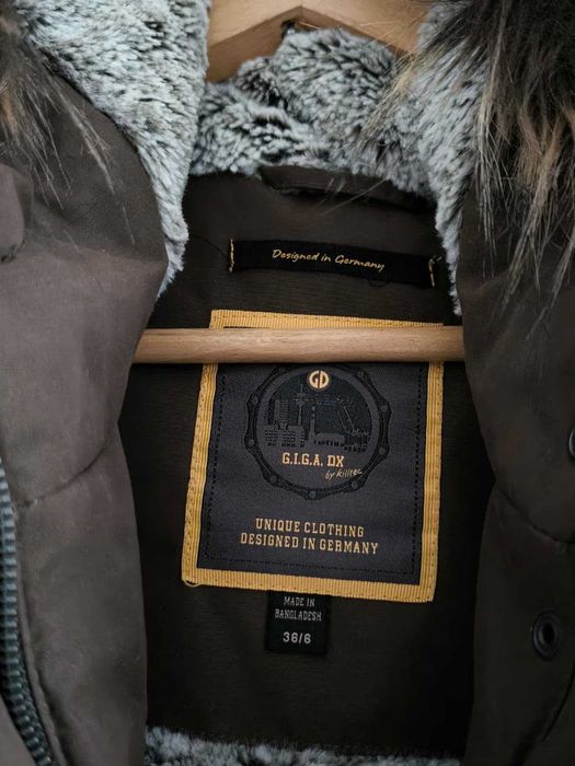 Kurtka Płaszcz Giga DX by Killtec jak NOWA S/36 Parka Zimowa Brązowa