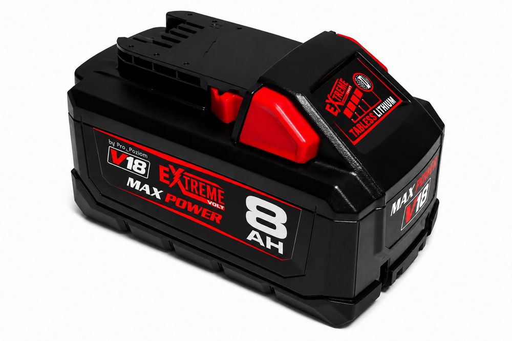 Акумулятор Milwaukee M18-8ah 8000mah se MaX Power 18v eXtreme Volt