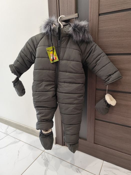 Дитячий зимовий комбінезон Vestes 80-86 см з опушкою