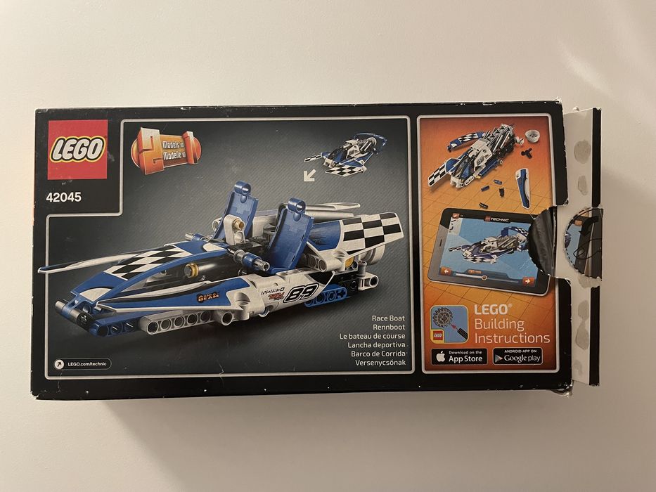 LEGO Technic 42045 hydroplane racer - kompletny