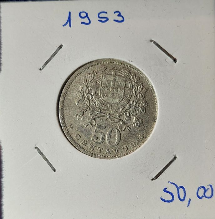 Moeda 50 centavos de 1953