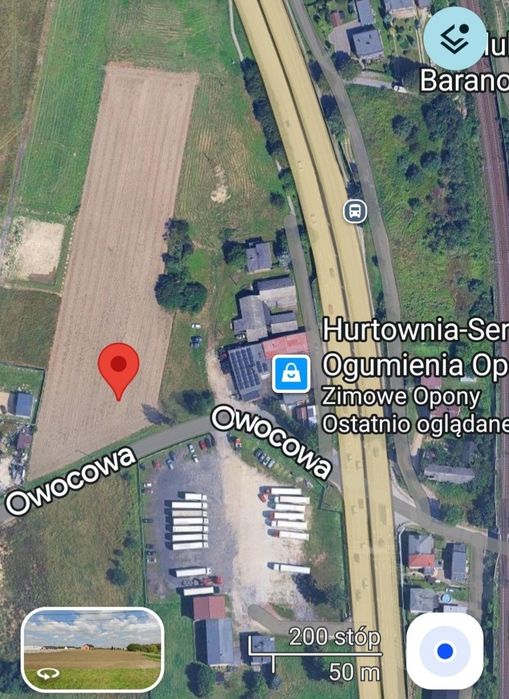 * Działki Działka usługowa Żory Owocowa 5021 m² dobra lokalizacja * - Widok 5