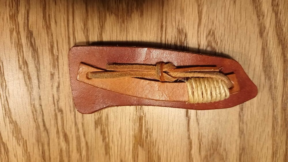 klamra do włosów skórzana ze skóry zapinka skóra naturalna