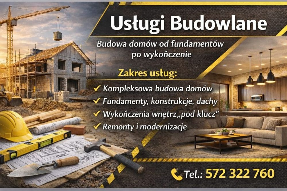 Usługi budowlane , budowa domów