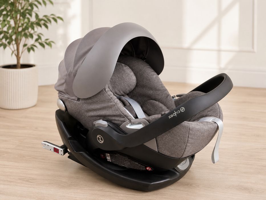 Коляска Donatan 3в1 + автолюлька Cybex Cloud Q Plus + база Isofix + адаптери | Повний комплект