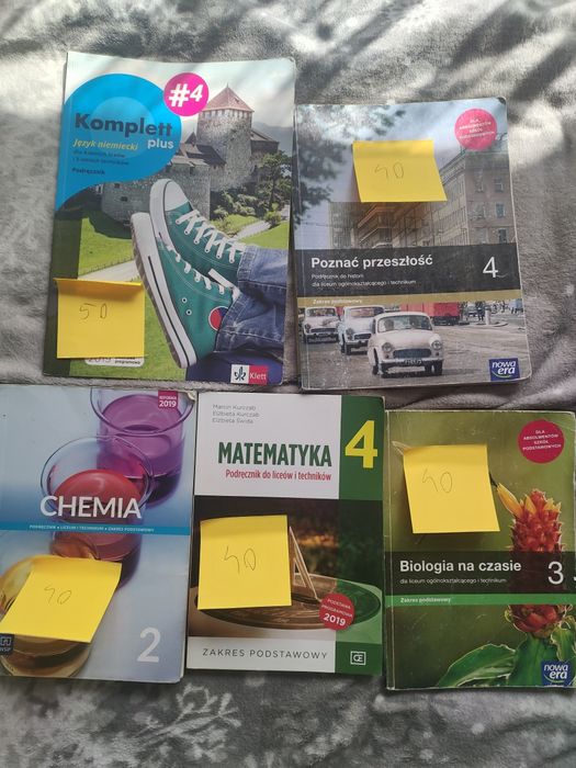 Książki do technikum PRZED ZAKUPEM WIADOMOŚĆ