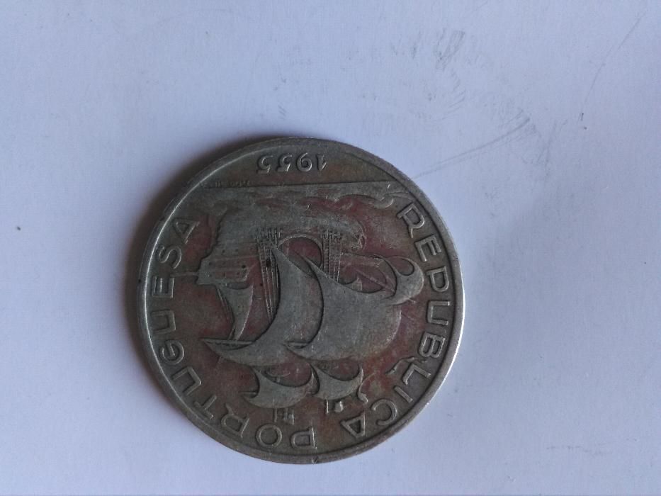 Moeda de 10 Escudos Republica Portuguesa de 1955