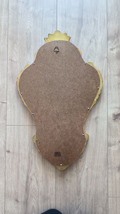 Espelho antigo "baroque" dourado restaurado