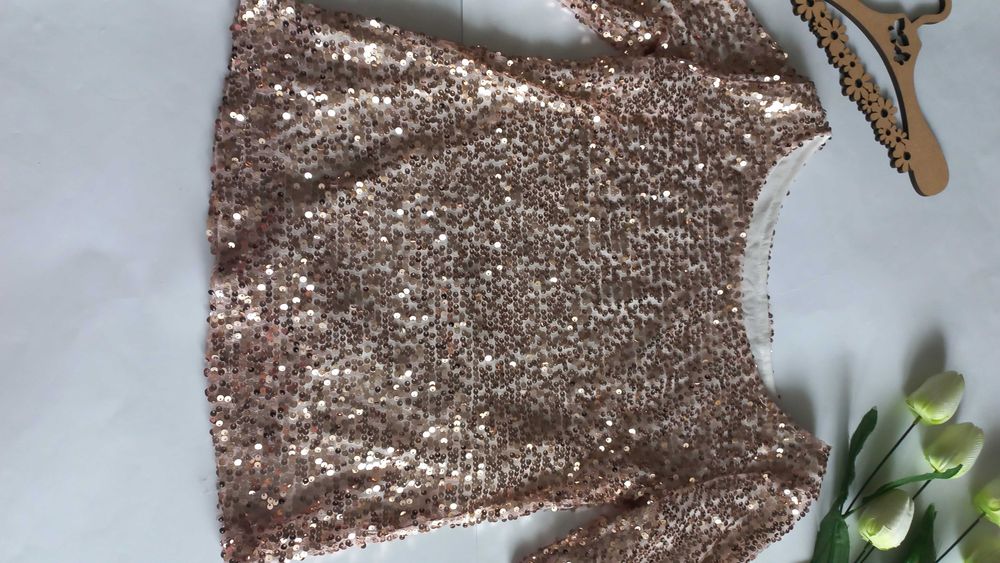 Вечірня блузка вагітним в паєтках нова 46 розмір s