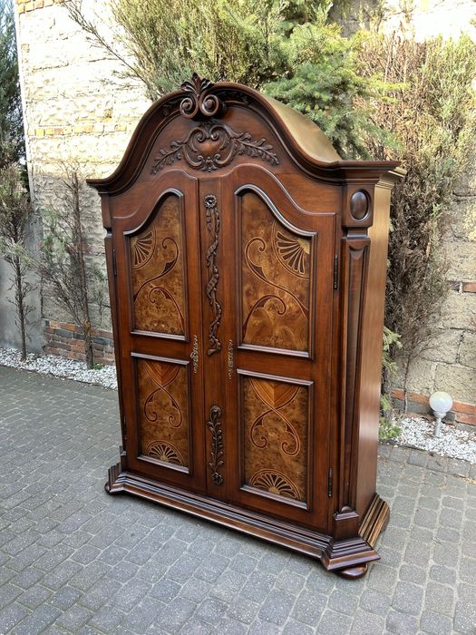 Stylowa Szafa Ubraniowa Intarsja Unikat ! ludwik kredens Po Renowacji