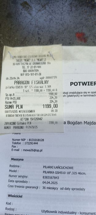 Stihl ms 170 i Oleo mac gsh 510