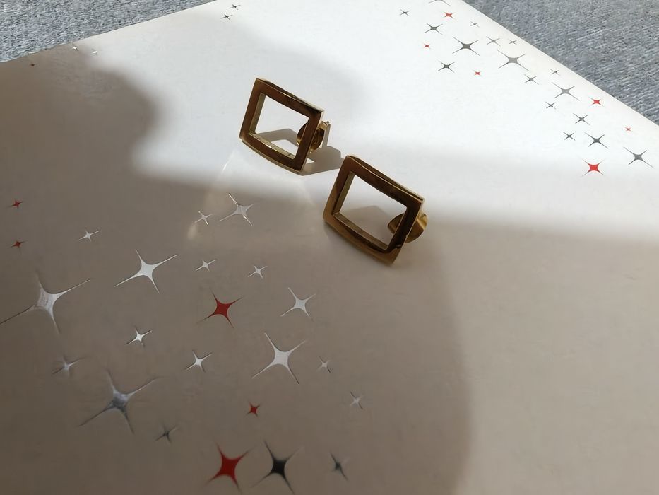 Kolczyki w kształcie prostokąta