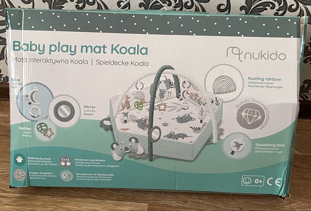 Розвивальний килимок 136 x 136 см Коала Nukido