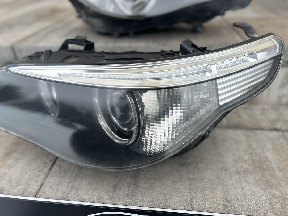 Lampy przod przednie e60 e61 xenon D2S NIESKRETNY  komoletny duzo zdje