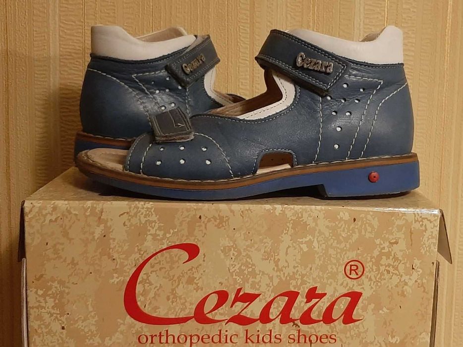 Ортопедические босоножки из кожи Cezara Rosso (Турция) 30р