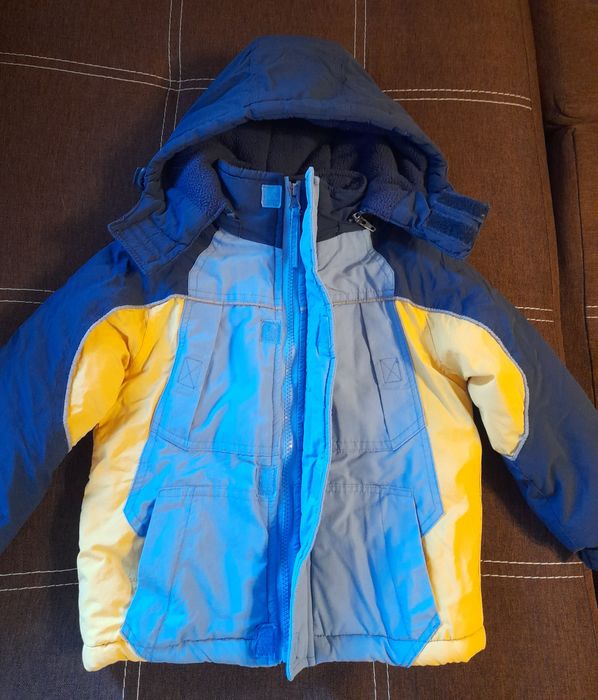 Зимняя очень тёплая на флисе детская курточка