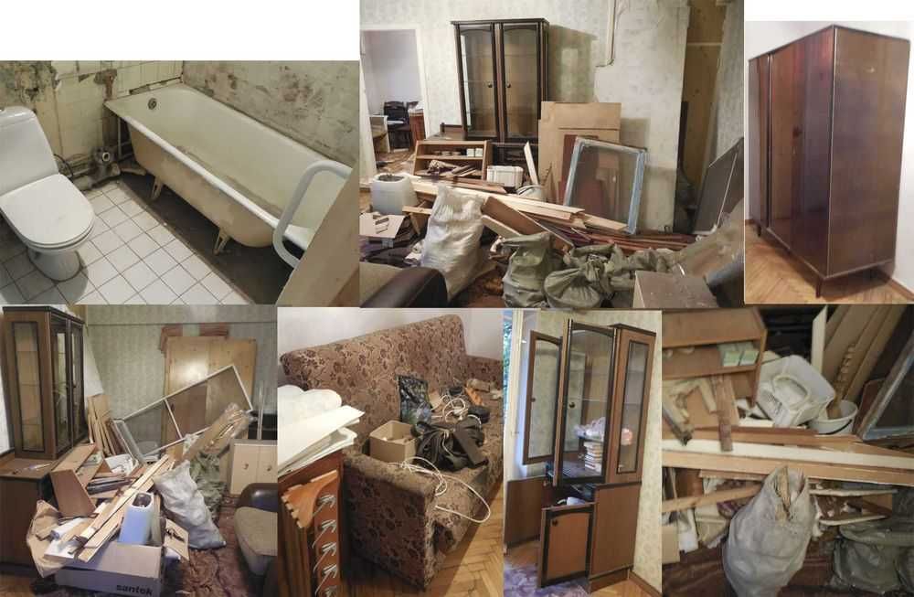 Вывоз строительного мусора, хлама, мебели, веток, листьев, диванов