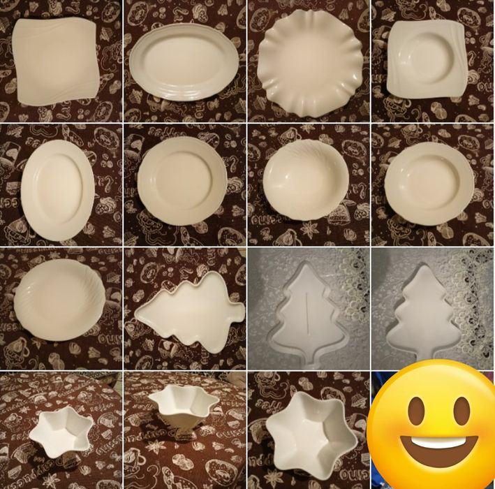 Тарілки ялинки, зірки, хвиля