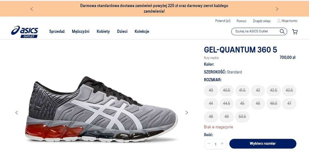 Buty ASICS qel 360
