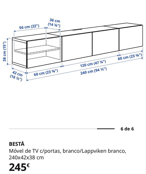 Móvel TV Besta IKEA