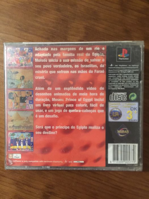 Jogo PlayStation 1 Moses Prince of Egipt selado