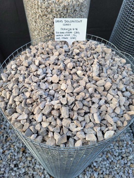Grys kamień kruszywo dolomit grafitowy 8-16 mm ozdobny dekoracyjny