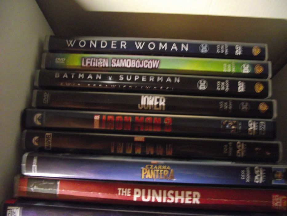 Marvel, Dc Comics, spiderman, wonder women, kolekcja dvd film