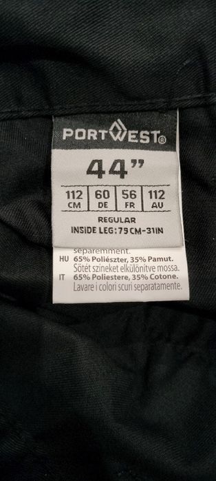 Spodnie robocze bojówki  PORTWEST S887 rozmiar 3XL