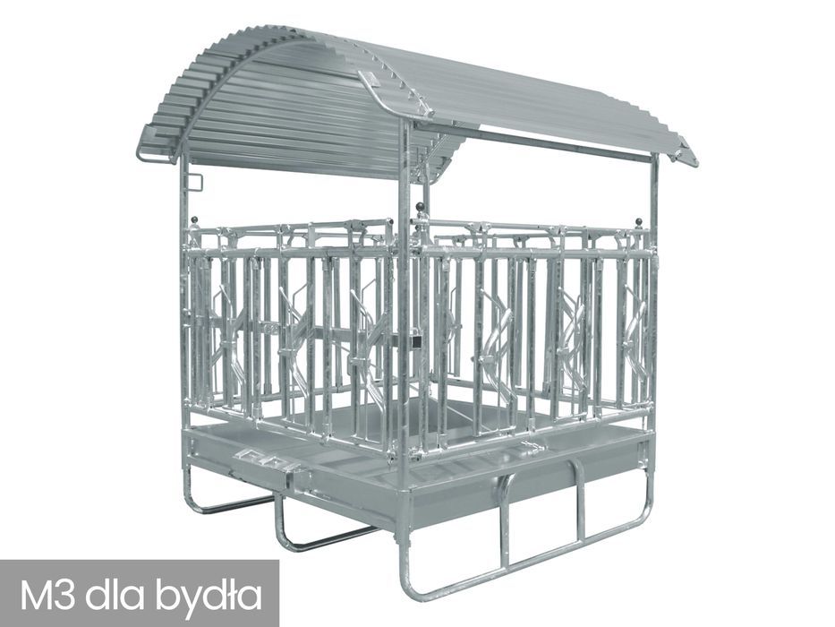 Paśnik łąkowy dla koni bydła z daszkiem ocynk 8‎ 12‎ 14‎ 16 stanowisk