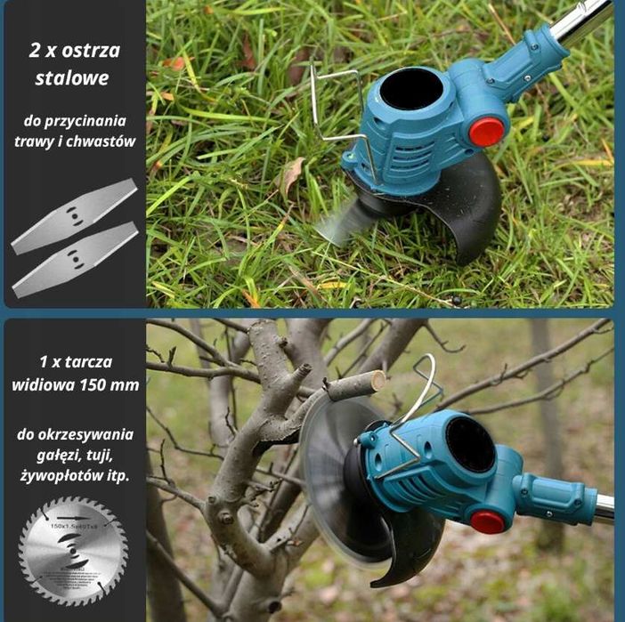 Podkaszarka plus 2 baterie gwarancja