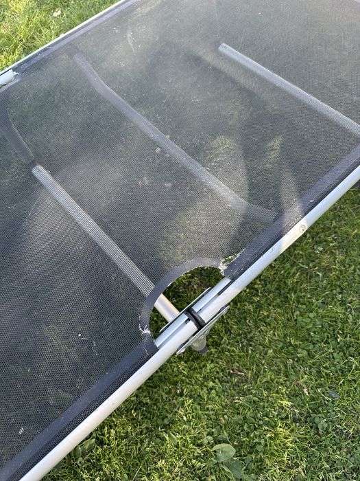 Leżak ogrodowy czarny stan dobry 2sztuki