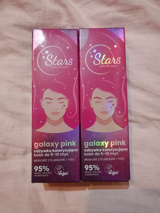 Różowa odżywka koloryzująca 2x