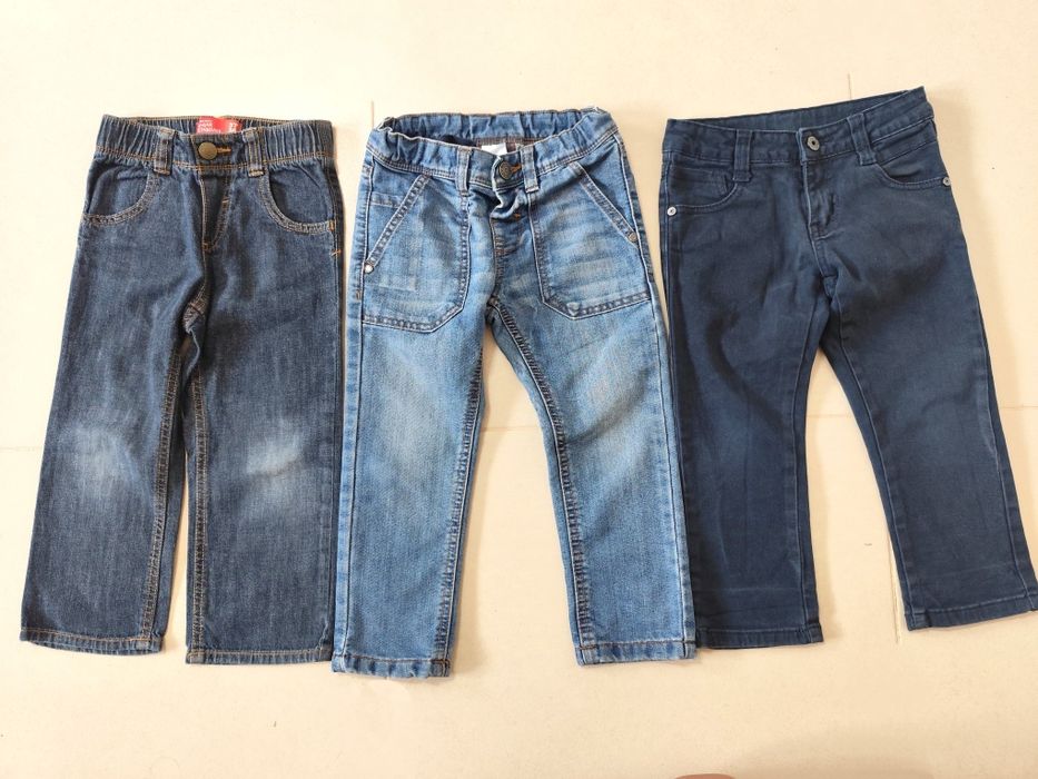 Lote de 3 Calças de Ganga para Rapaz (Regular Fit - 3 anos)