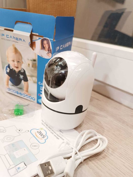 1080P, HD Smart камера Wi-Fi, комнатная, видеоняня, icam365, НОВАЯ