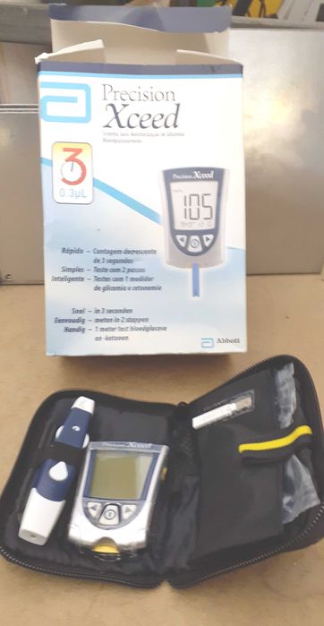 Estojo para monitorização da glicemia