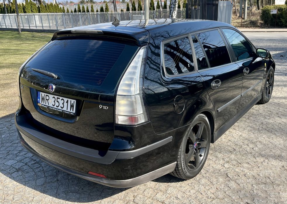 Saab 9-3 1.9 TiDS 120 KM 2008 rok Klima Navi TV