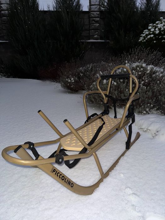 Санки металеві Picolino, золото