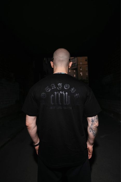 Футболка potasovka T-SHIRT CREW BLACK