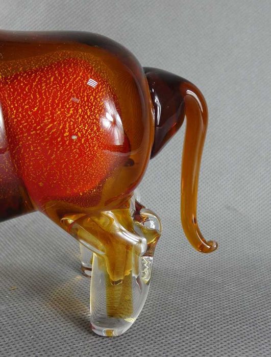 Figura szkło MURANO BYK byczek figurka 26 cm