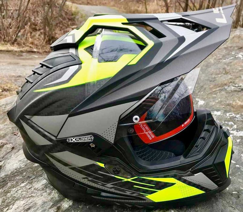 Capacete NOVO LS2 Explorer Carbon Focus Matt (35% DESCONTO) Tam XS