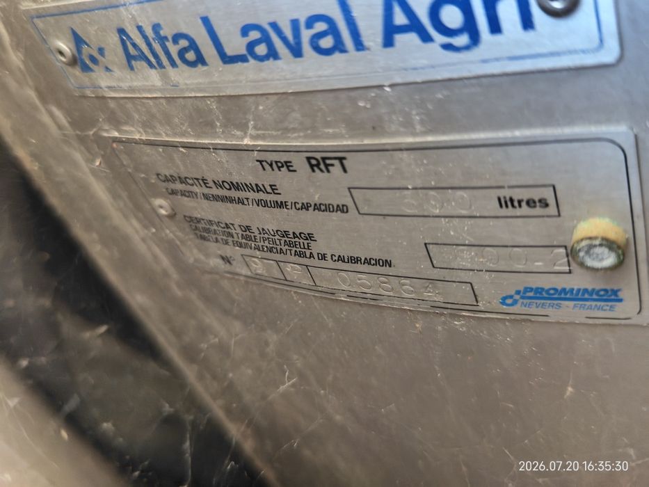 dojarka , chłodziarka Alfa laval