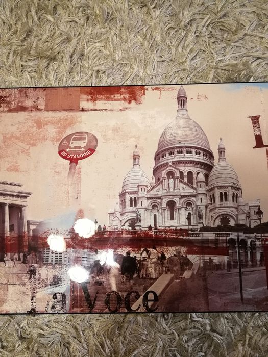 Duży drewniany fotoobraz