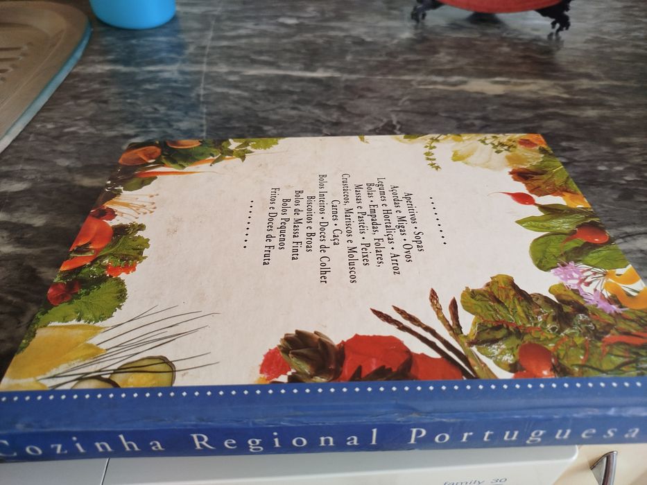 livro de receitas  cozinha regional Portuguesa