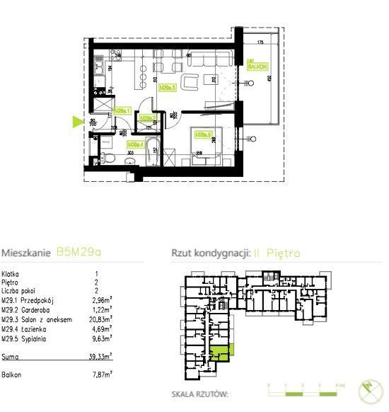 2 Pokoje | Balkon | Garaż + Komórka Lokatorska